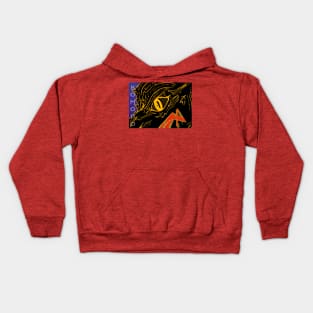 Komodo Dragon (black & gold) Kids Hoodie